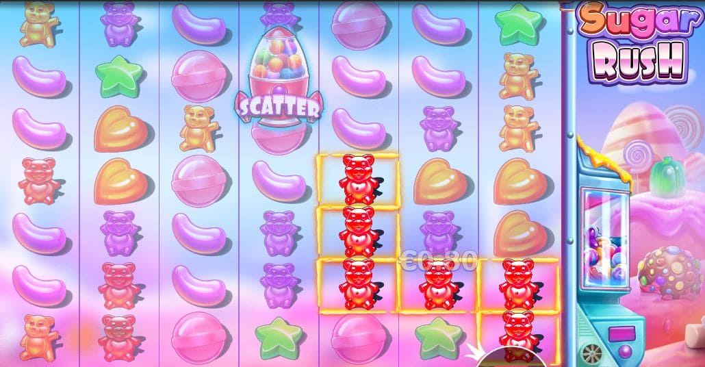 Виграш в слоті Sugar Rush